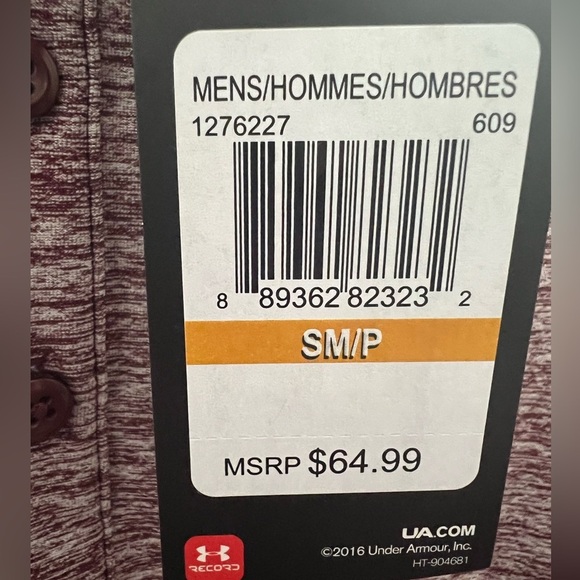 Under Armour Golf Polo Heatgear Maroon/Heather Maroon - Picture 4 of 7